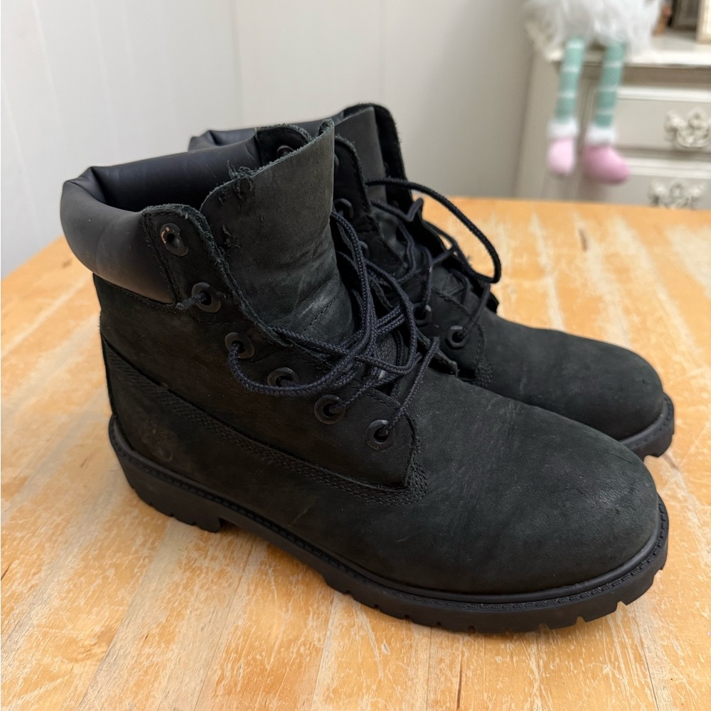 Timberland Kids Black Boots size 6